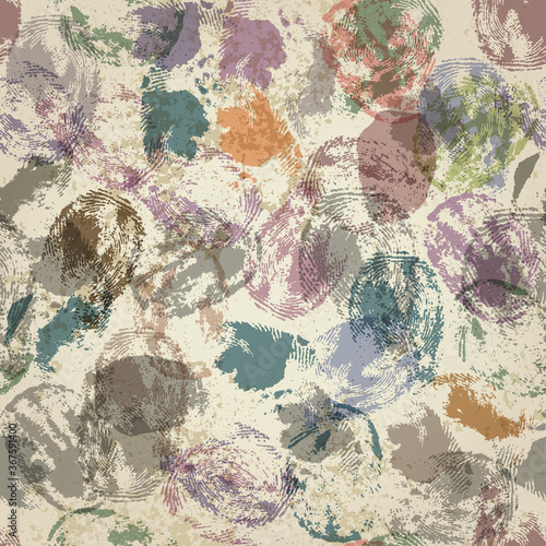 Vector image with imitation of grunge datamoshing texture.