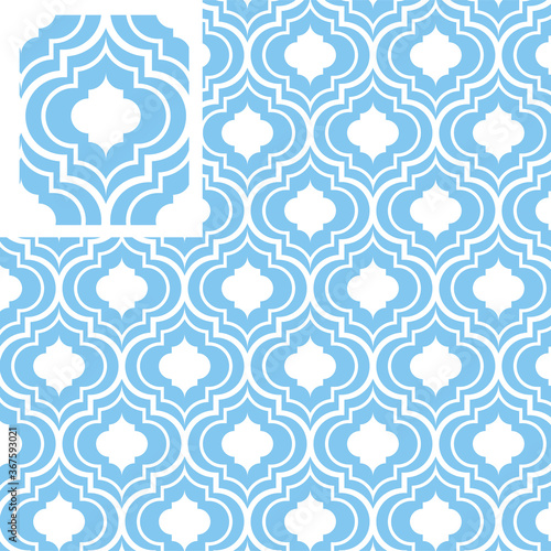 seamless swatch moroccan trellis pattern & global color