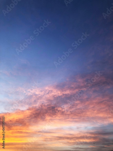 A sky view in the evening. a scene before sun-set.