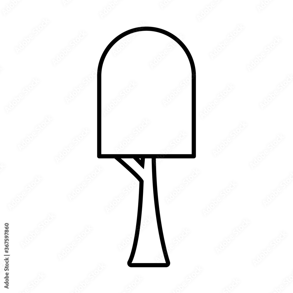 geometric tree line style icon vector design geometric tree line style icon vector design