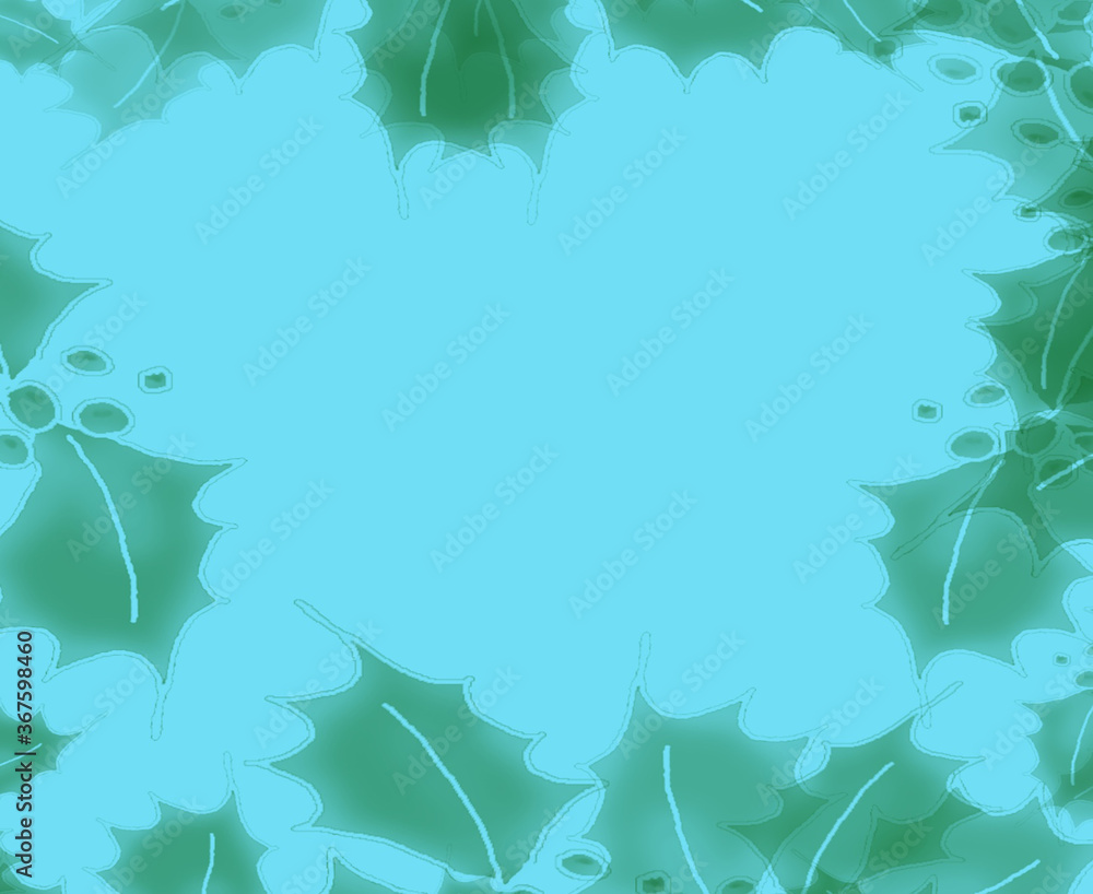 Holly berry leaves abstract Holly berry leaves abstract