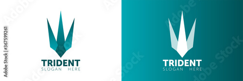 Trident Logo Template vector icon illustration design