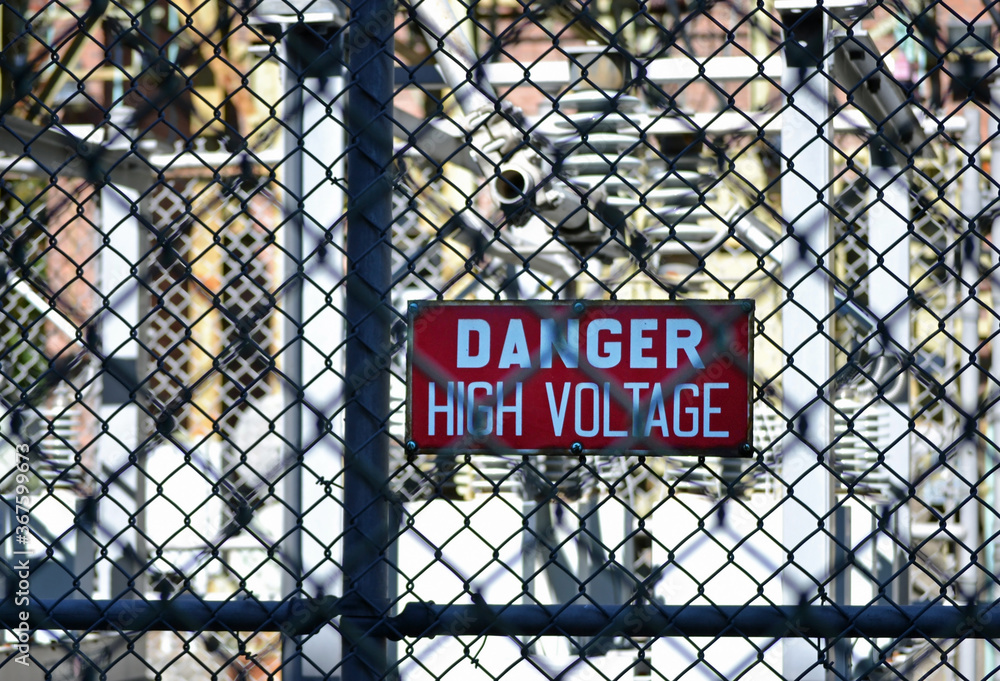 Naklejka premium High Voltage Sign