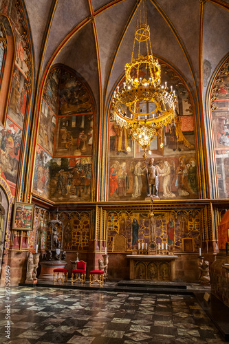 Obraz na płótnie Chapel of St. Wenceslas in St. Vitus Cathedral w salonie