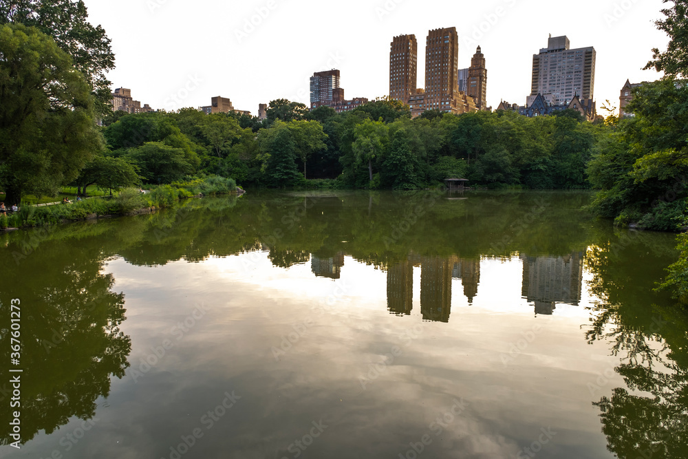 Reflection of Central park 