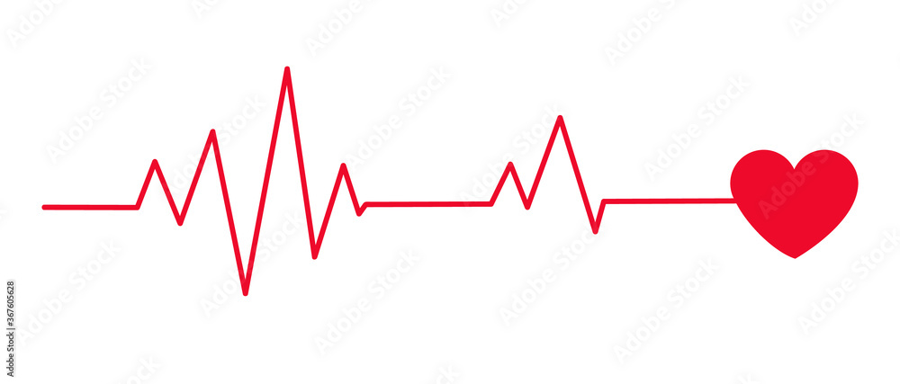 Heartbeat icon design background vector isolated on white background Heartbeat icon design background vector isolated on white background