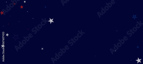 National American Stars Vector Background. USA President's 11th of November Veteran's Independence Memorial 4th of July Labor Day 