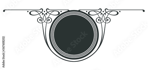 Art Nouveau Style Panel Design