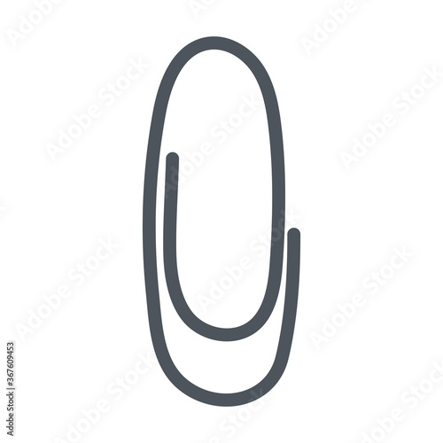 paper clip supply isolated icon design white background