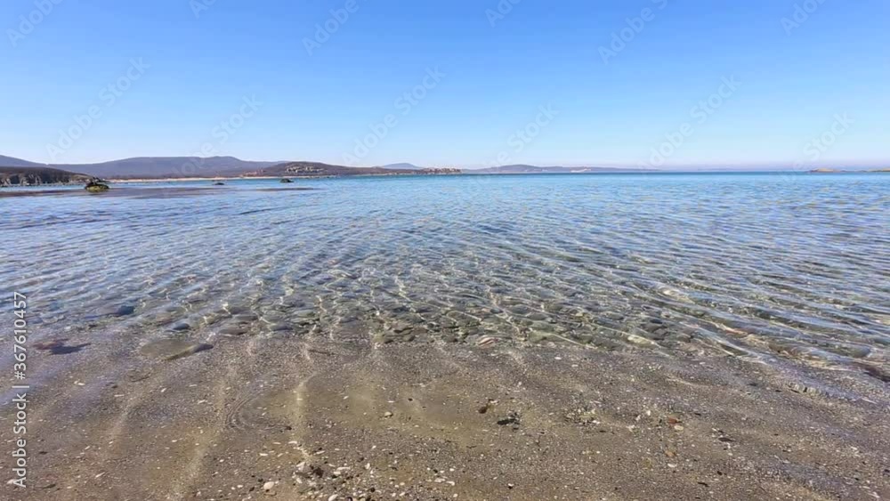 A mesmerizing view of a beautiful seascape under a blue sky in Sozopol Bulgaria A mesmerizing view of a beautiful seascape under a blue sky in Sozopol Bulgaria