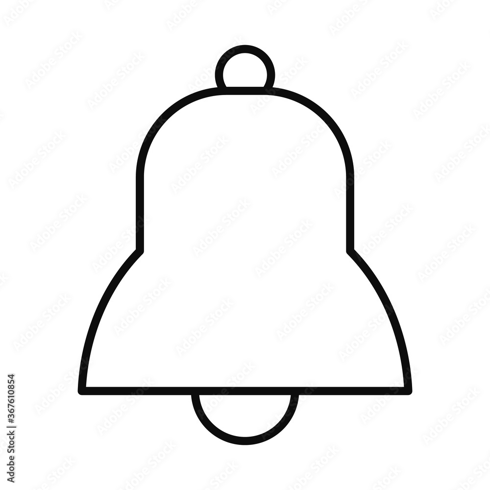 bell line style icon vector design bell line style icon vector design