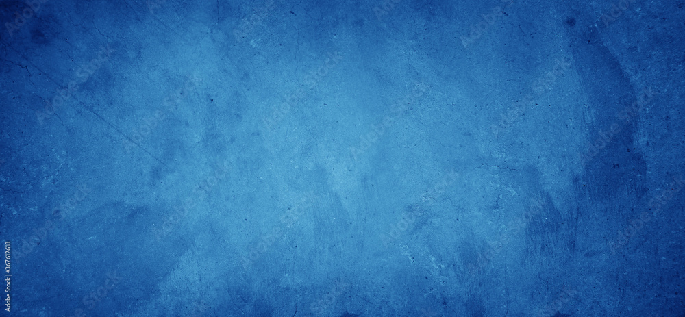 Blue textured wide concrete wall background Blue textured wide concrete wall background