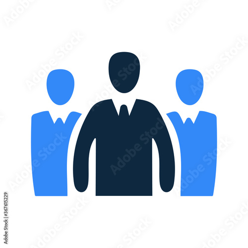 Business leader icon / vector graphics