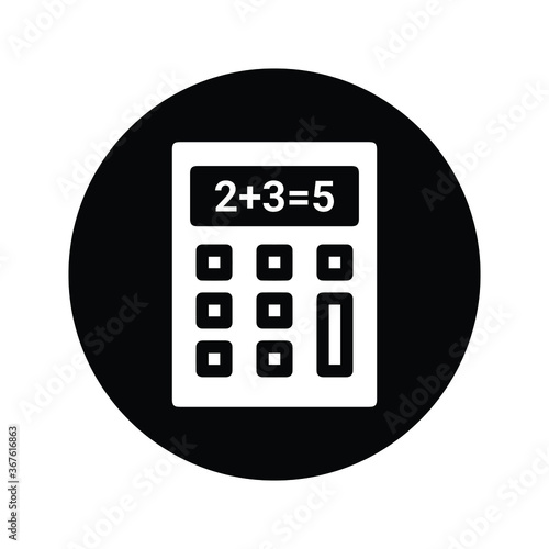 Calculation, calculator icon / black color © hr-gold