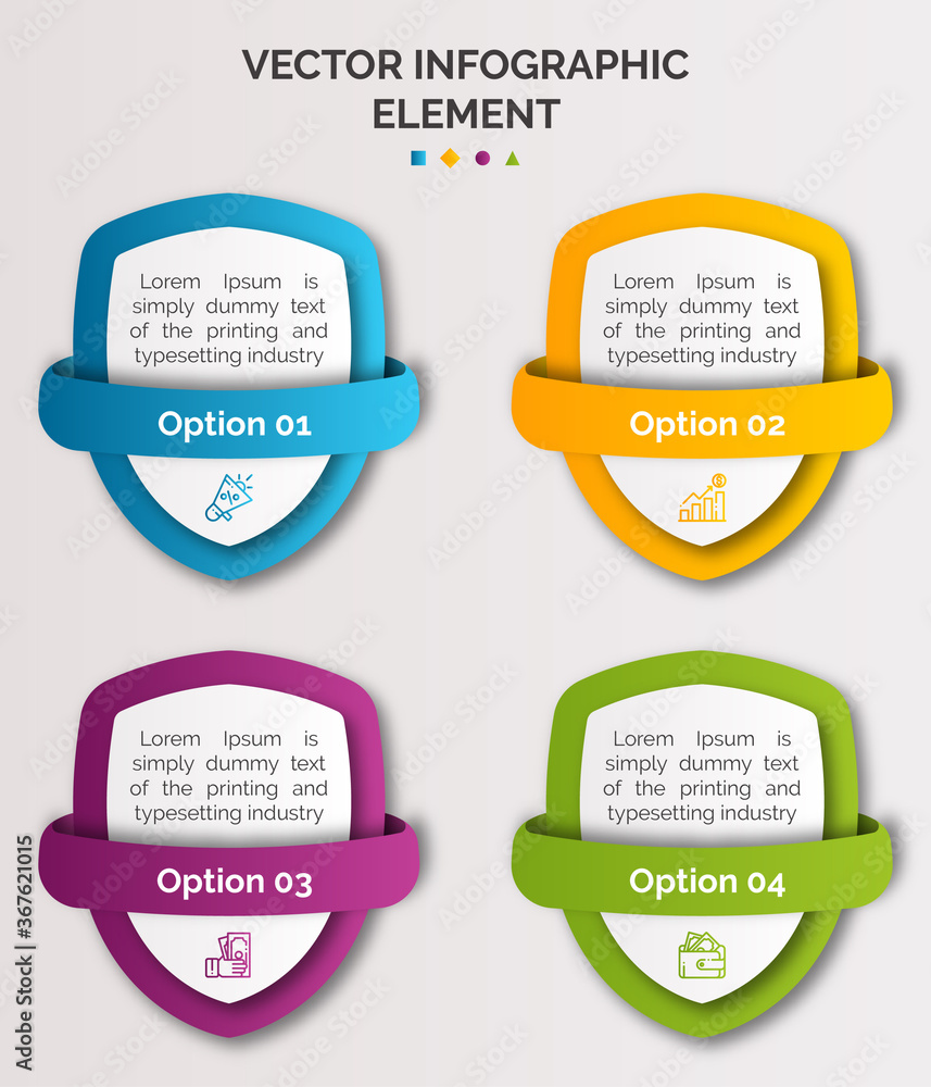 Obraz premium modern design template for infographics