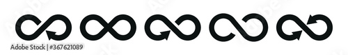 Arrow infinity, infinity icon photo