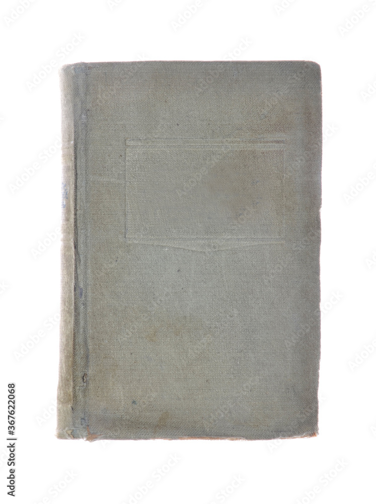 An old closed book on white background An old closed book on white background
