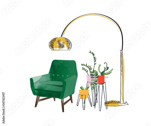 interior design illustration