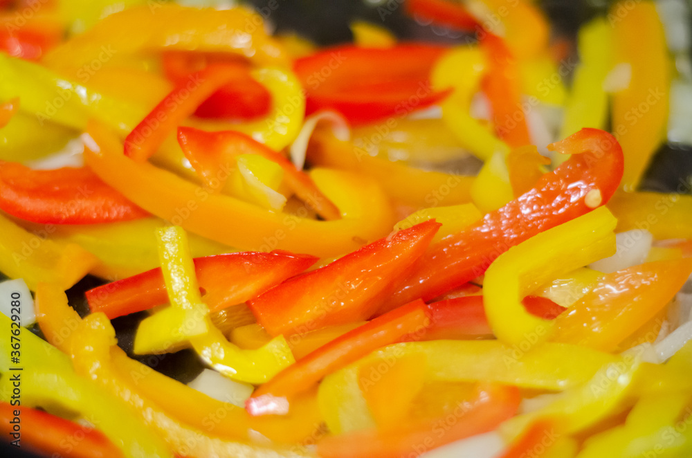 red and yellow peppers red and yellow peppers