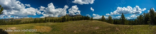 landscape panorama in the mountains of Colorado