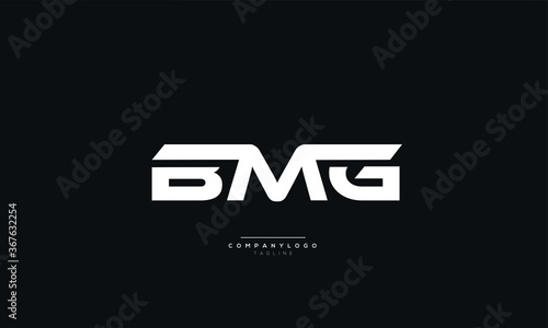 BMG Letter Business Logo Design Alphabet Icon Vector Symbol photo