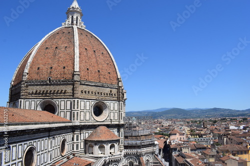 santa maria del fiore cathedral in Florence from a view point