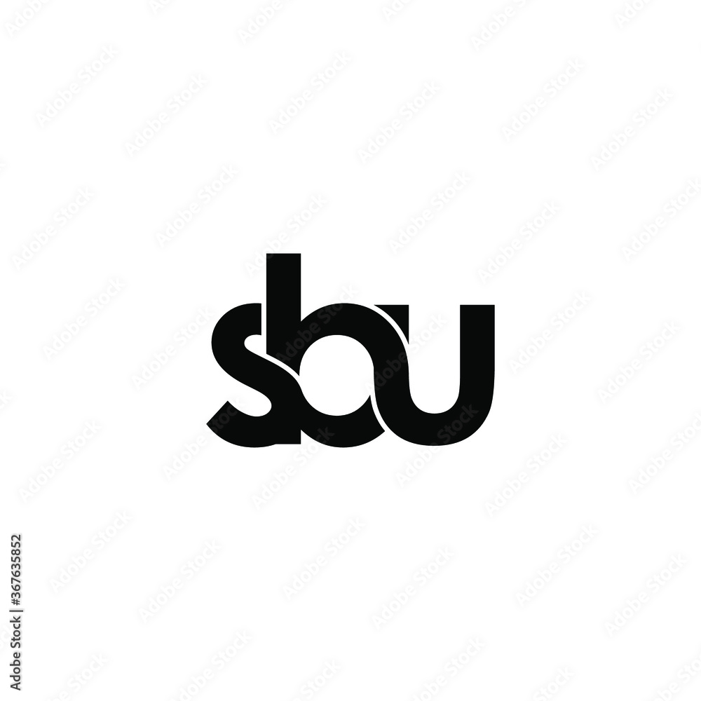 sbu letter original monogram logo design sbu letter original monogram logo design