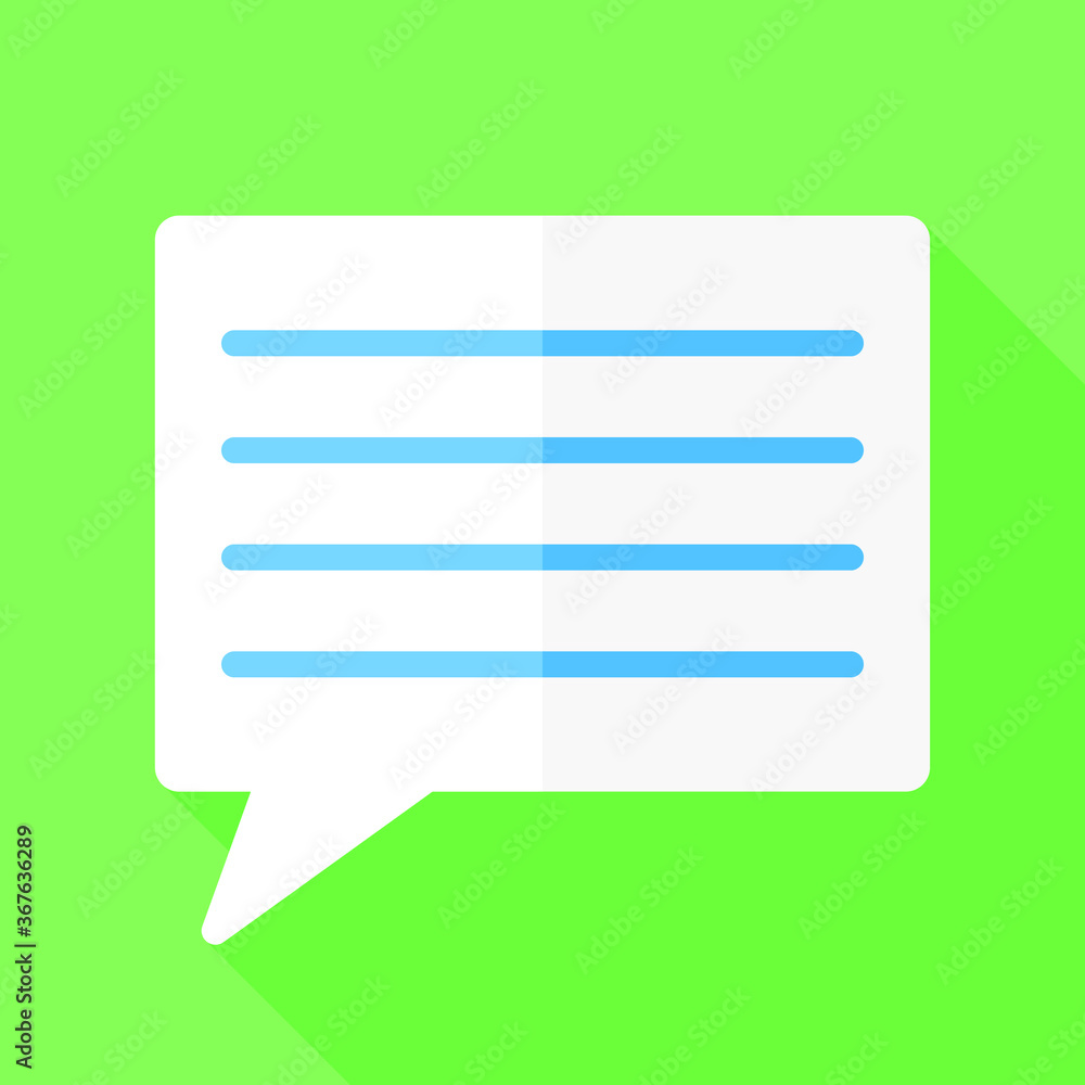 Comment Message Icon Round Flat Vector Art Design Color Background. Comment Message Icon Round Flat Vector Art Design Color Background.