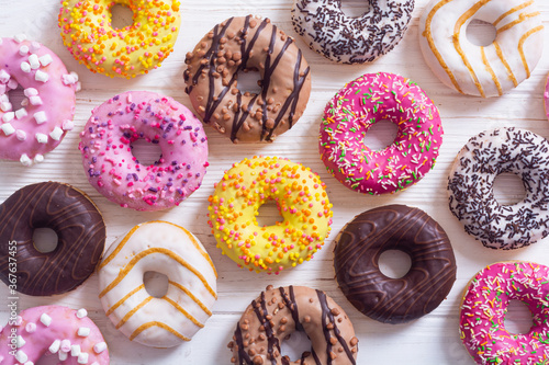 Beauty assorted donuts photo