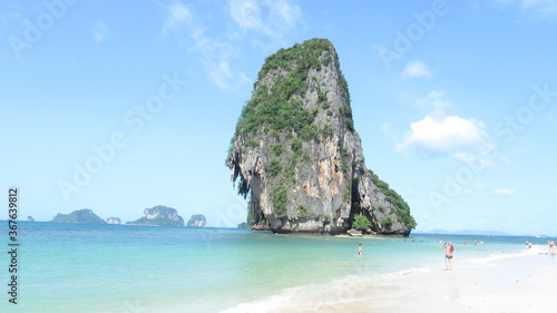 Beach at Krabi in Thailand.