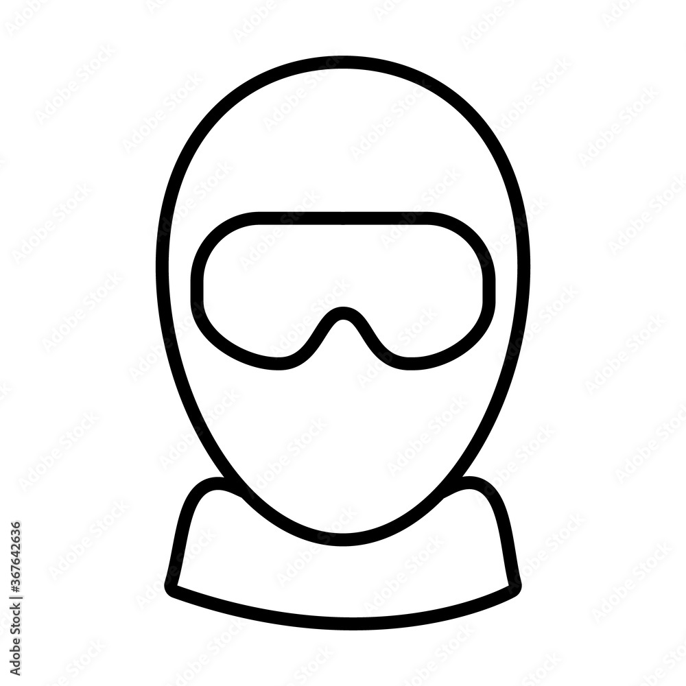 protest helmet line style icon vector design protest helmet line style icon vector design