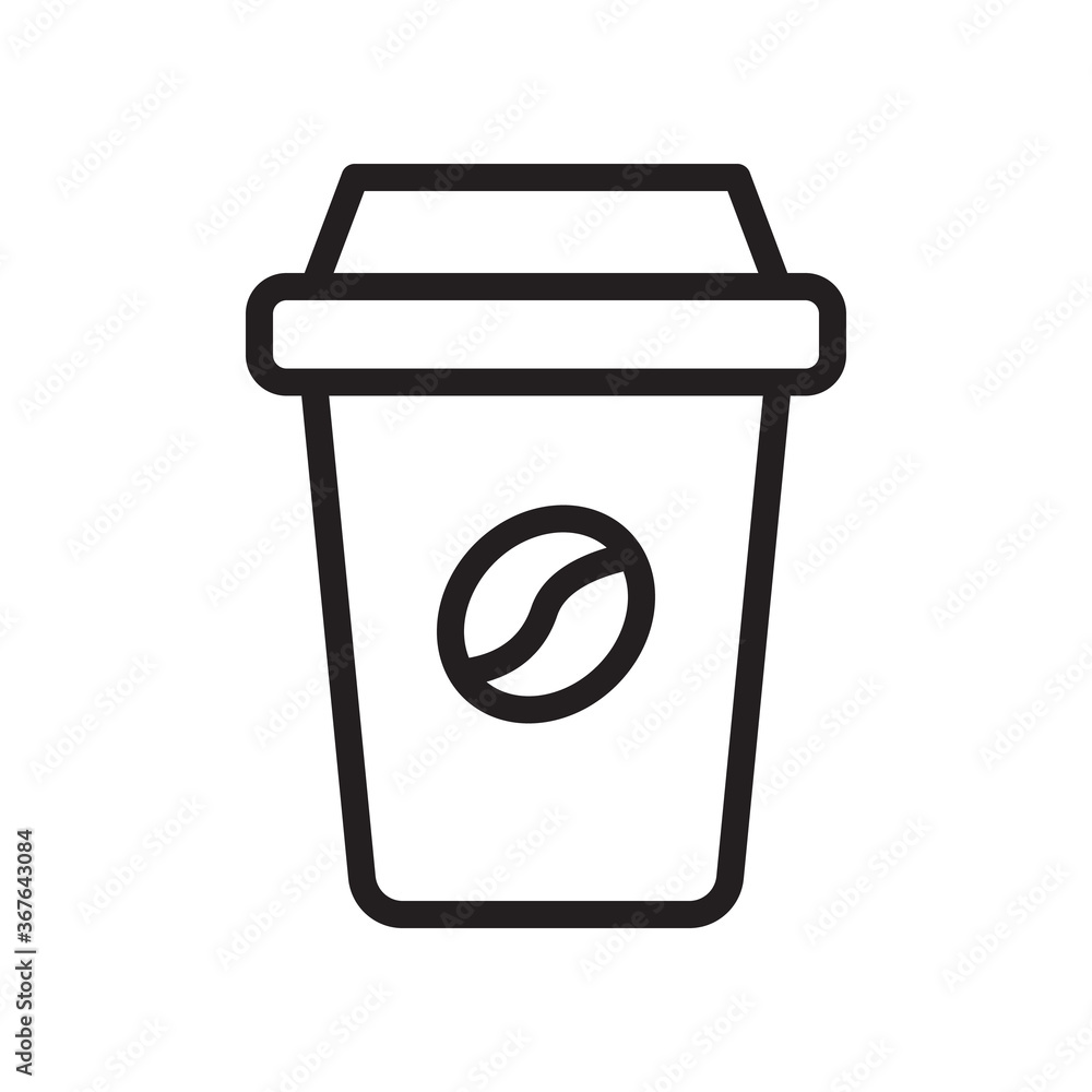 Coffee cup icon vector illustration. Coffee cup icon vector illustration.