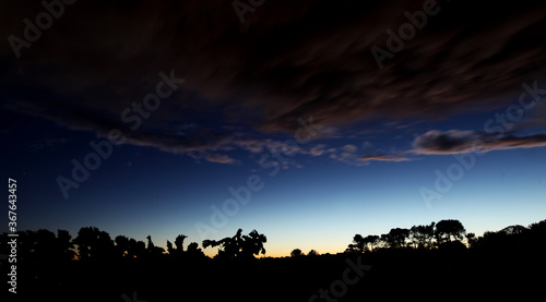 A beautiful sunset in southern France, Languedoc