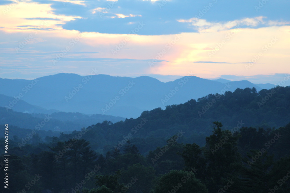 mountain sunset