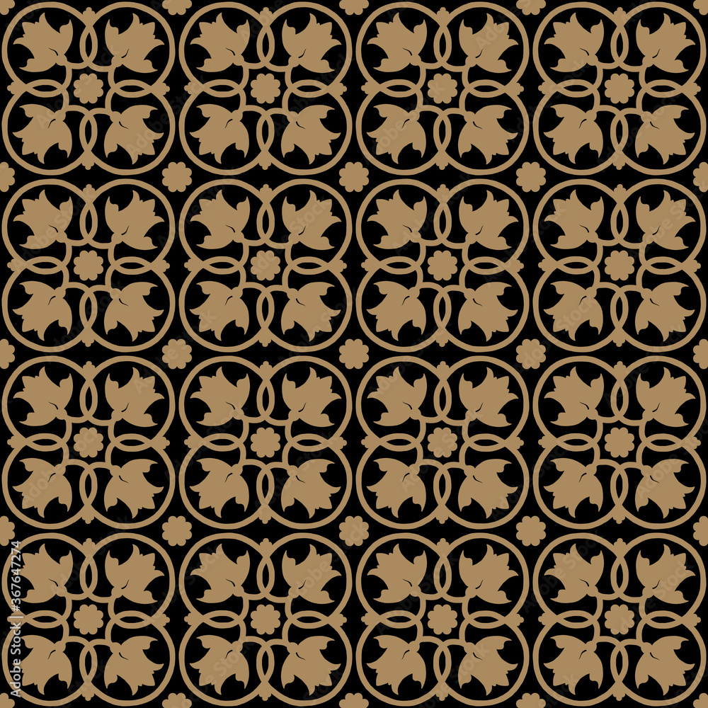 Round ornamental pattern seamless repeat background Round ornamental pattern seamless repeat background