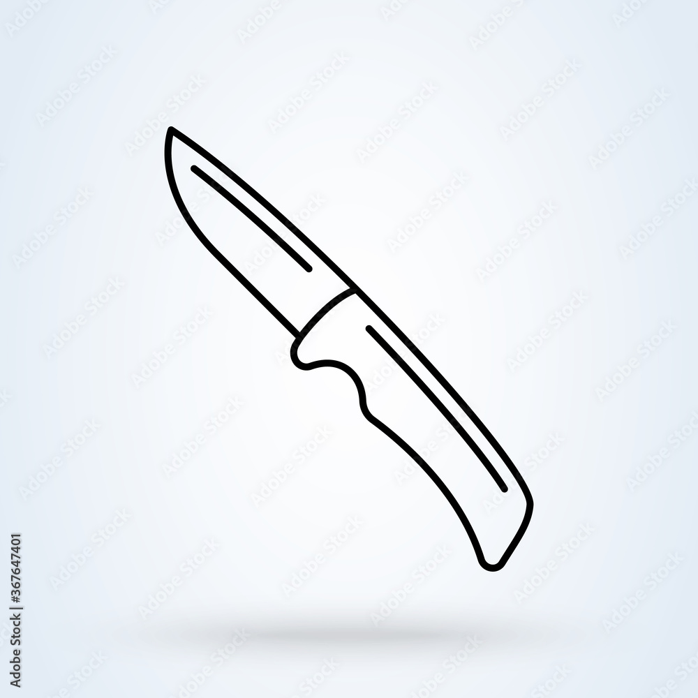 Knife isolated. Simple modern icon design illustration. Knife isolated. Simple modern icon design illustration.