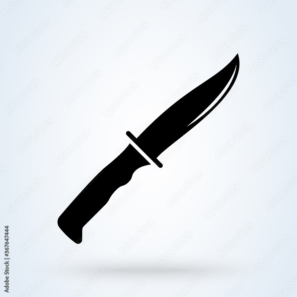 Knife isolated. Simple modern icon design illustration. Knife isolated. Simple modern icon design illustration.