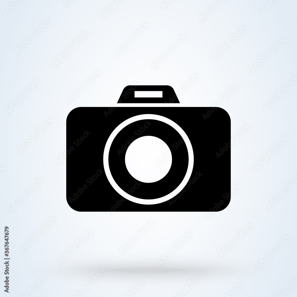 Photo Camera. Simple modern icon design illustration. Photo Camera. Simple modern icon design illustration.