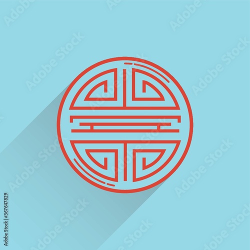 oriental chinese adornment pattern