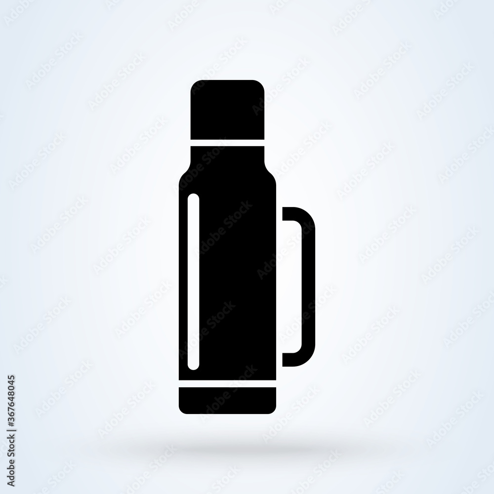 Thermos Bottle. Simple modern icon design illustration. Thermos Bottle. Simple modern icon design illustration.