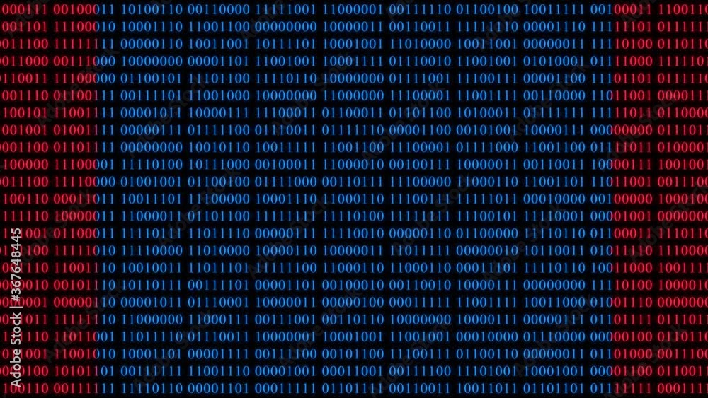 Mangolia Flag in Digital Binary Numbers cyber style matrix Mangolia Flag in Digital Binary Numbers cyber style matrix
