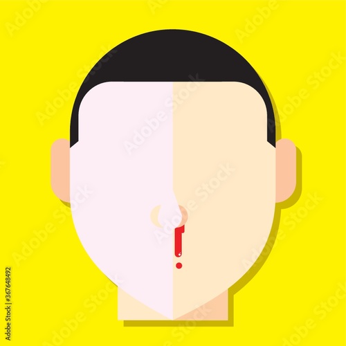 man with blood running from nose