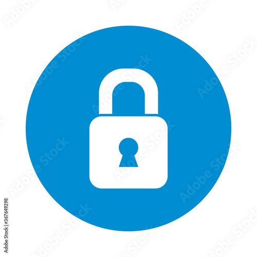 Free Download security padlock icon, block style - GFXLoad