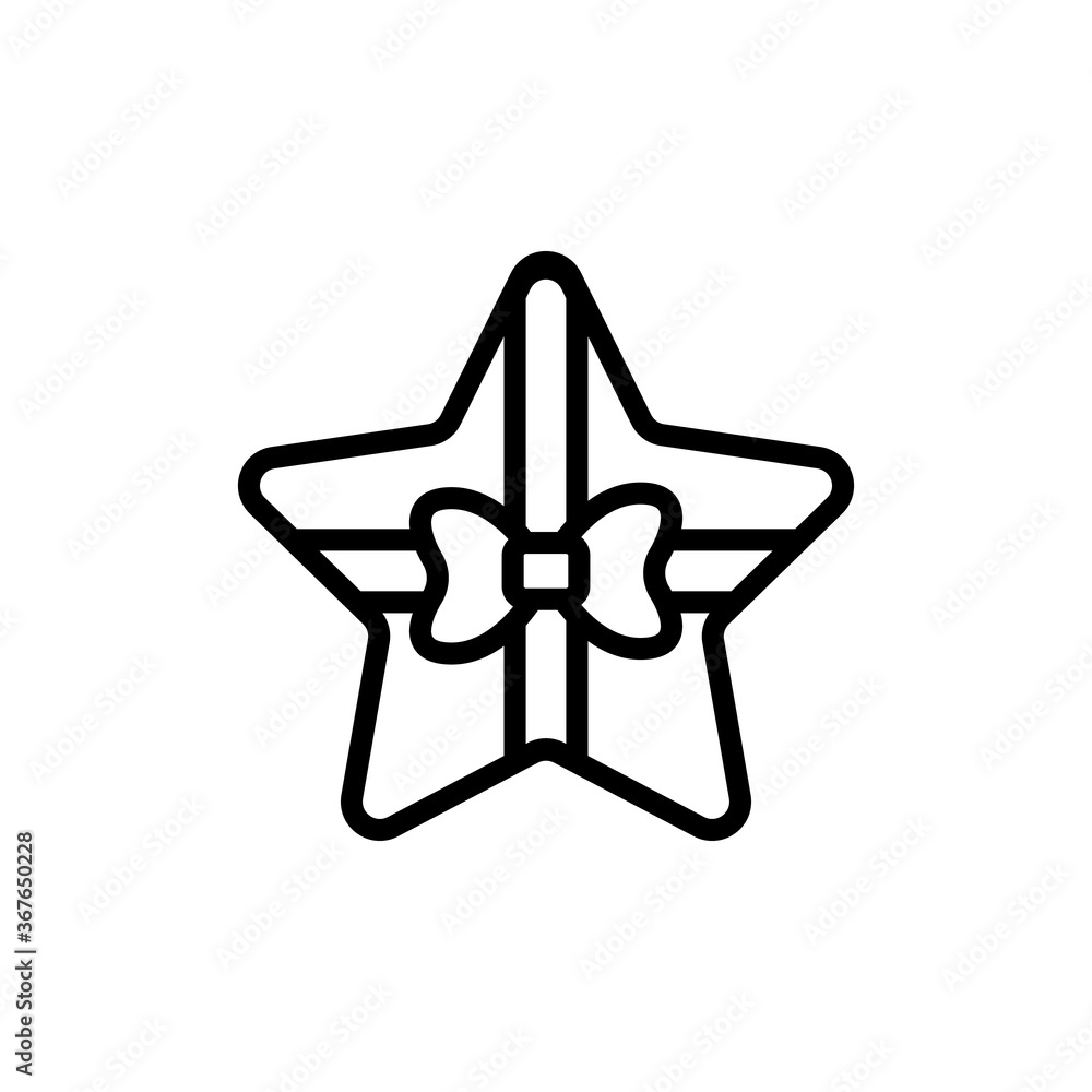Gift, box, present, star icon. Simple line, outline vector elements of present icons for ui and ux, website or mobile application Gift, box, present, star icon. Simple line, outline vector elements of present icons for ui and ux, website or mobile application