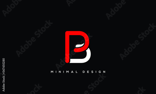 BP letter logo alphabet monogram icon symbol photo