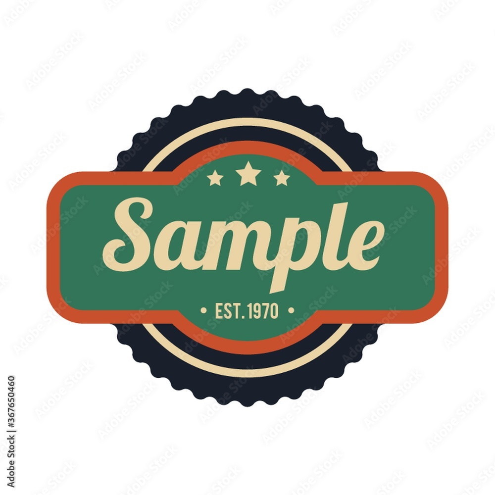 Obraz premium sample label