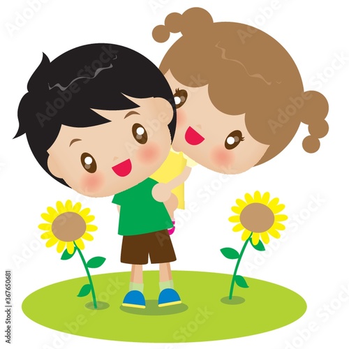 boy lifting girl
