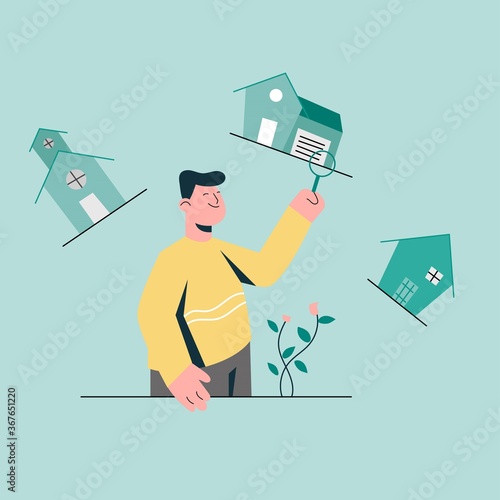 searching house and choise great home concept