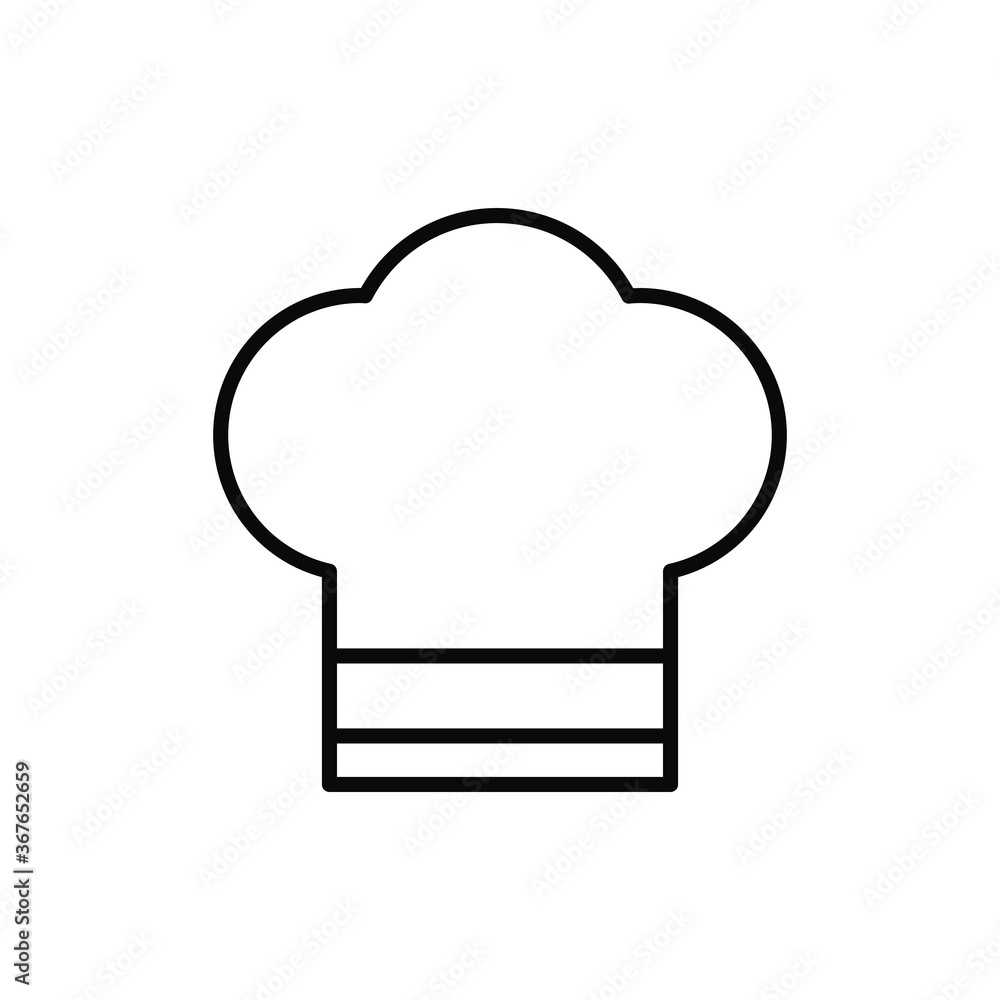 Cook, hat icon. Simple line, outline vector elements of public catering icons for ui and ux, website or mobile application Cook, hat icon. Simple line, outline vector elements of public catering icons for ui and ux, website or mobile application