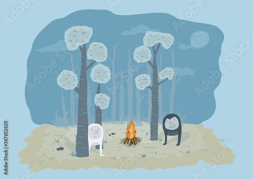 creatures in the forest